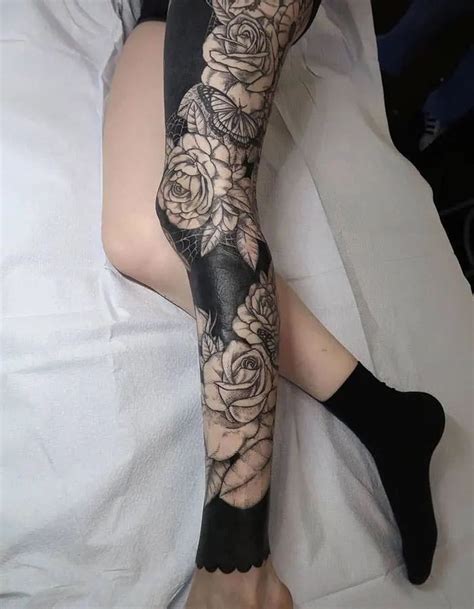 tattoo en pierna de mujer|100 Diseños de Tatuajes en las Piernas